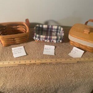 Longaberger 3 Baskets
